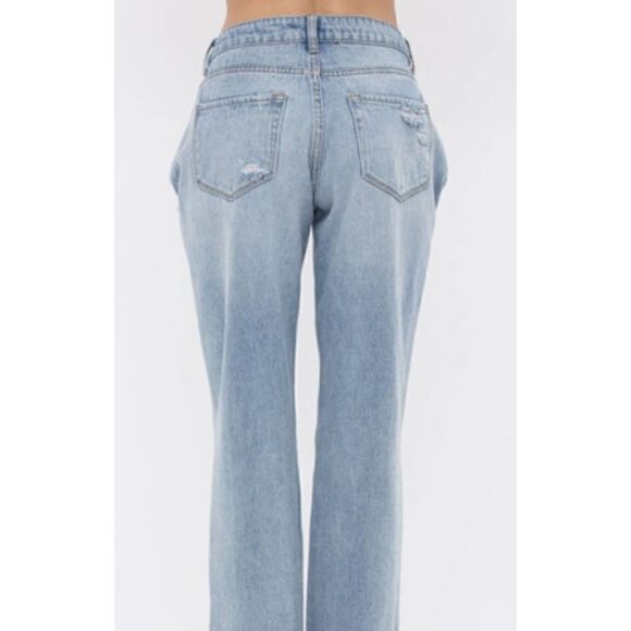 Vocal PEARL EMBELLISHED FRONT RIPPED JEANS X- LG NWT - Picture 4 of 5